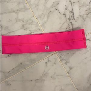 Hot pink Lululemon headband